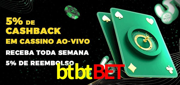 Promoções do cassino ao Vivo btbtbet